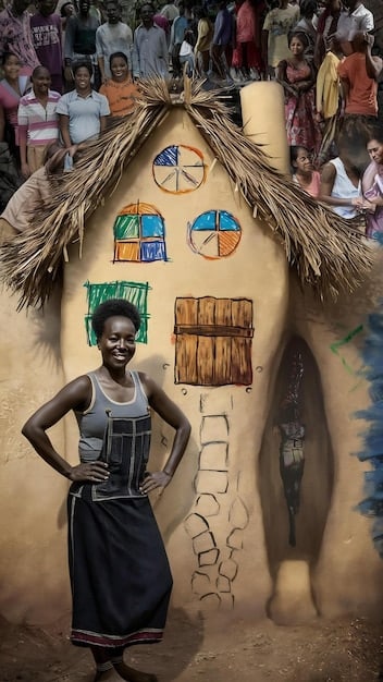 A collage showing different aspects of  being used in a typical Nigerian setting, such as a busy market or a home environment. The image should convey practicality and relevance.